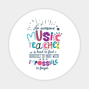 An Awesome Music Teacher Gift Idea - Impossible to forget Magnet